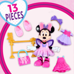 Minnie mouse fabulous fashion doll ballerina - bambola con accessori 13 pezzi - Minnie
