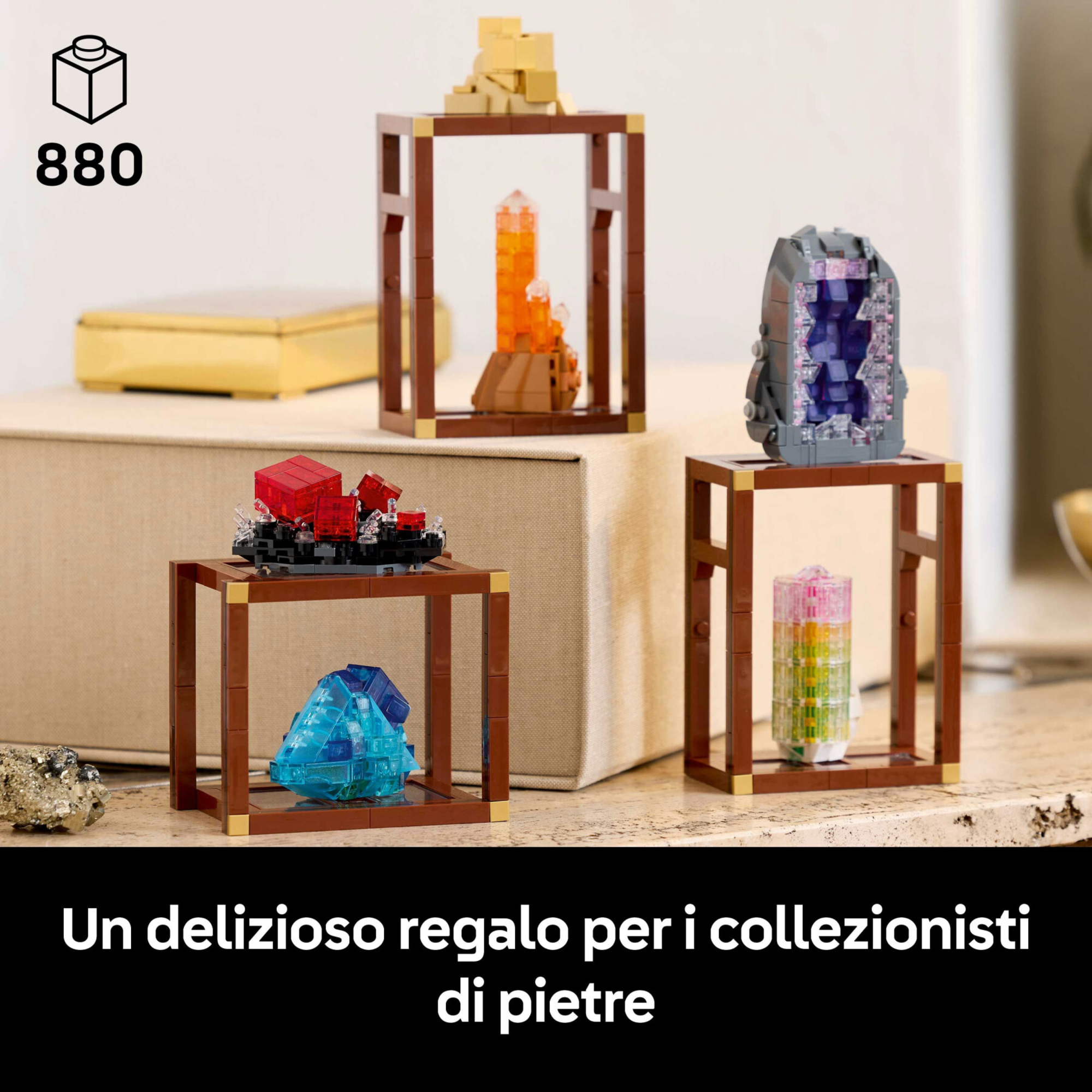 Lego - 21362 - ideas collezione di minerali con cristalli e supporti - LEGO IDEAS