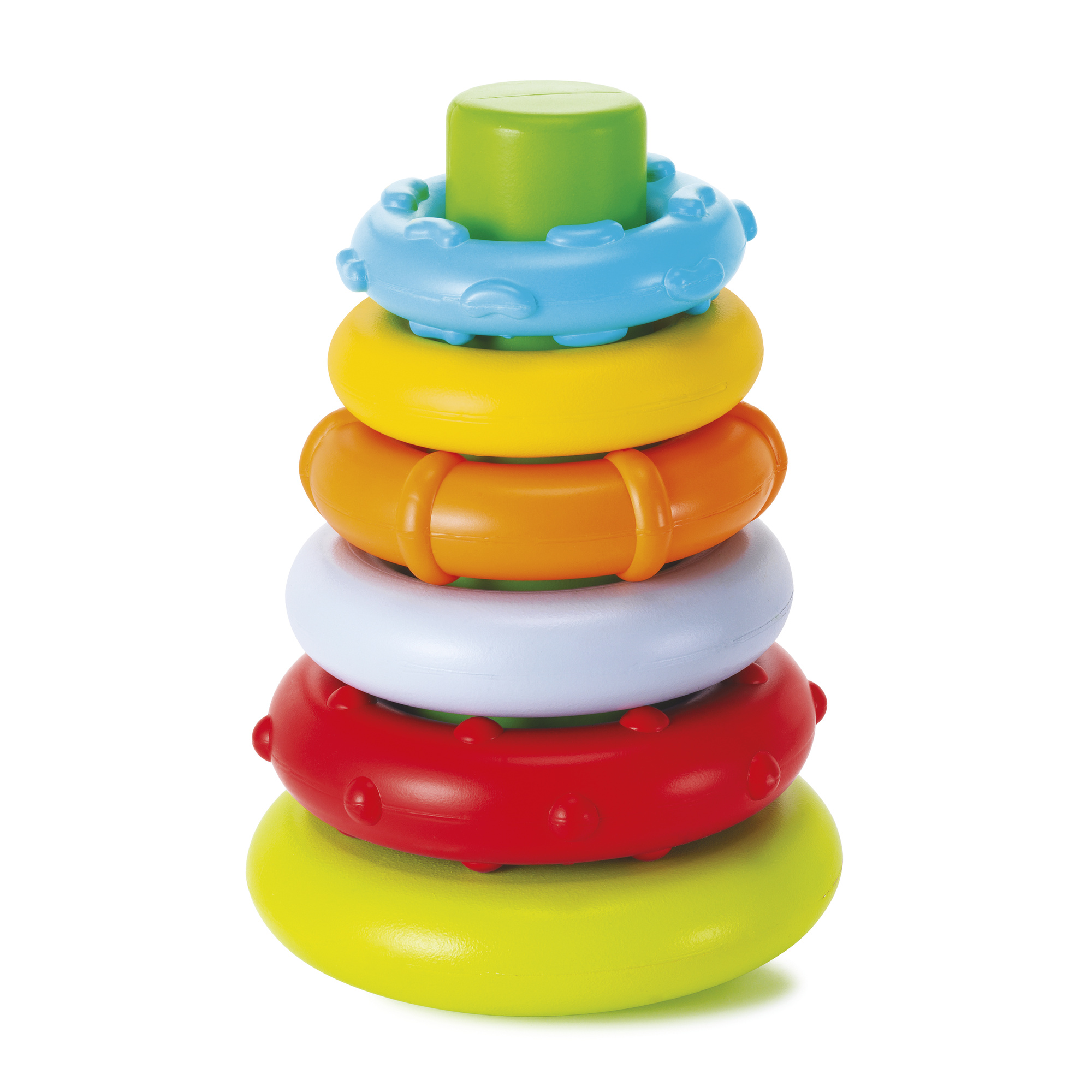 Piramide ad anelli morbidi colorati - 6m+ - B-KIDS