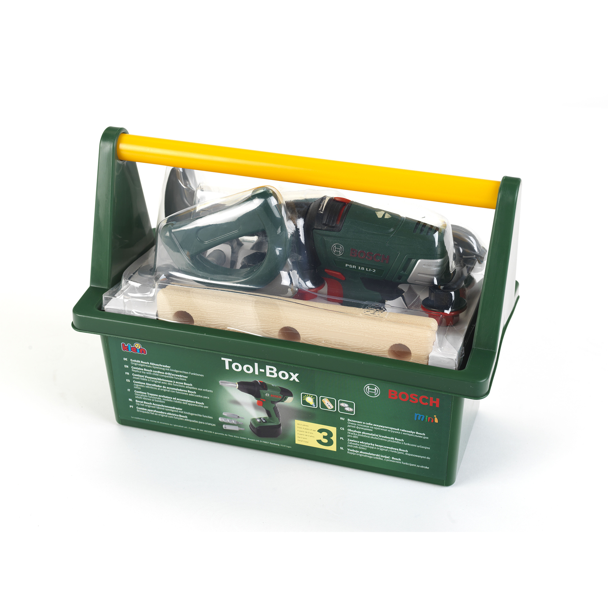Cassetta attrezzi bosch con avvitatore e suoni realistici - BRIKKOLO ORIGINAL