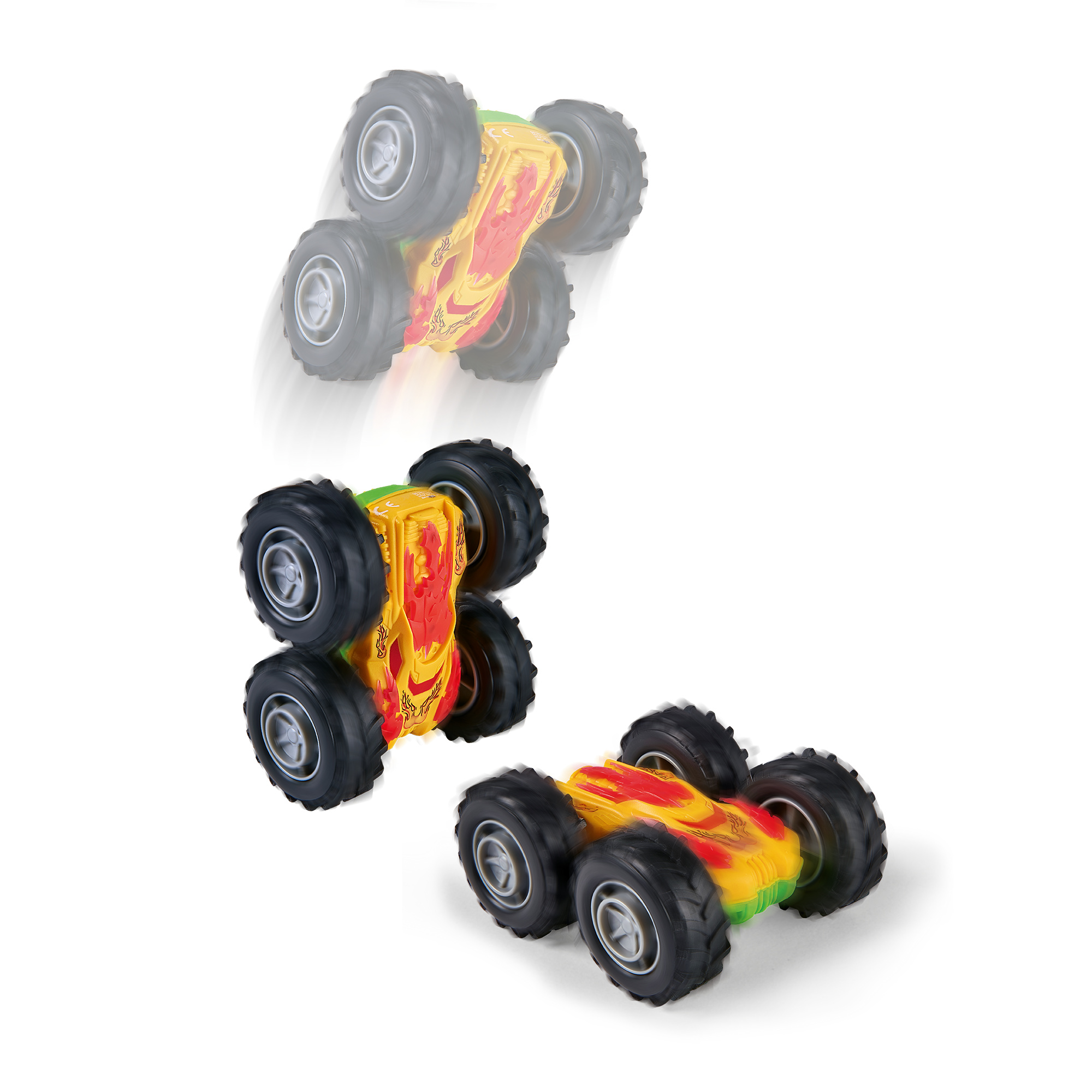 Mini auto flip over a frizione - si ribalta e continua la corsa assortita - 