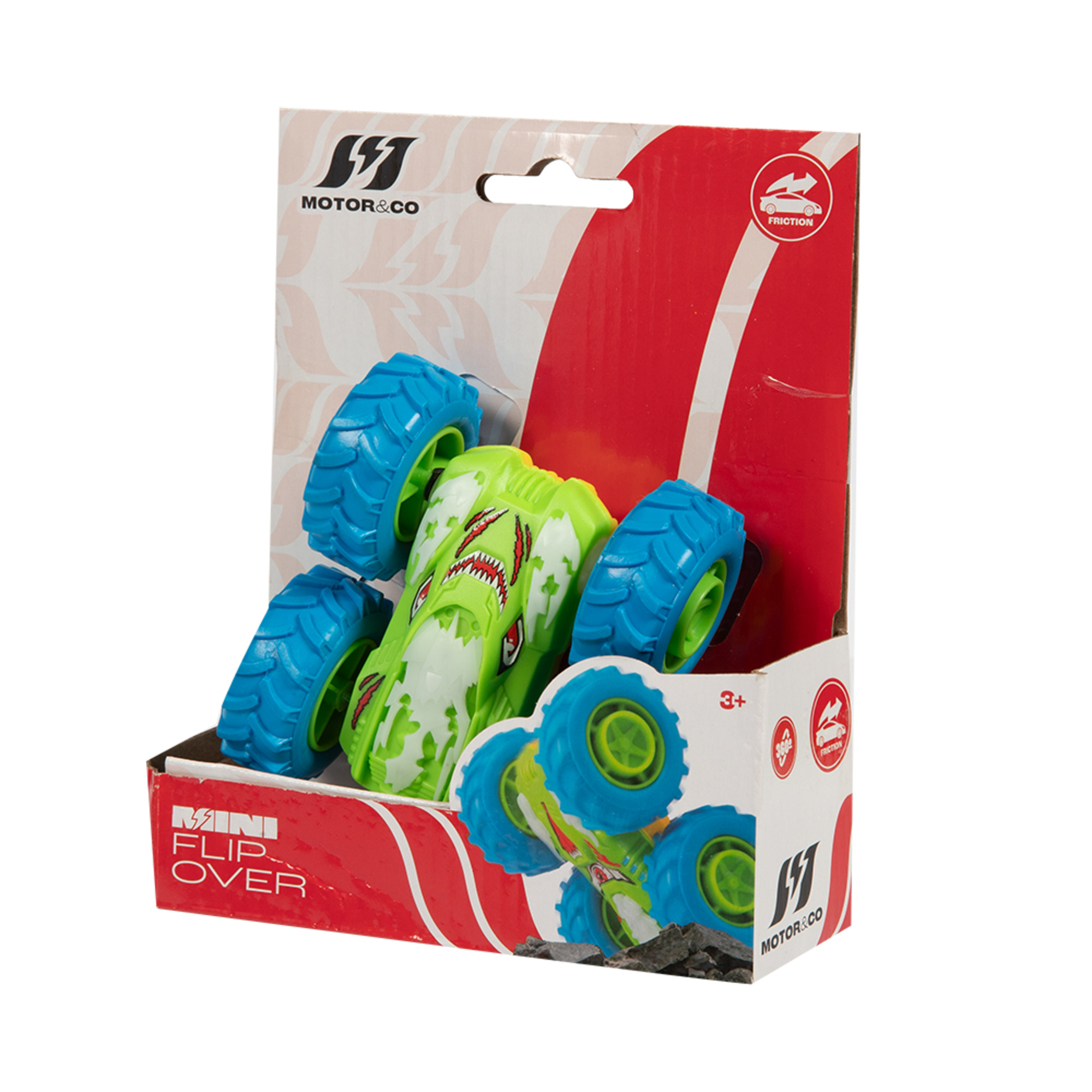 Mini auto flip over a frizione - si ribalta e continua la corsa assortita - 