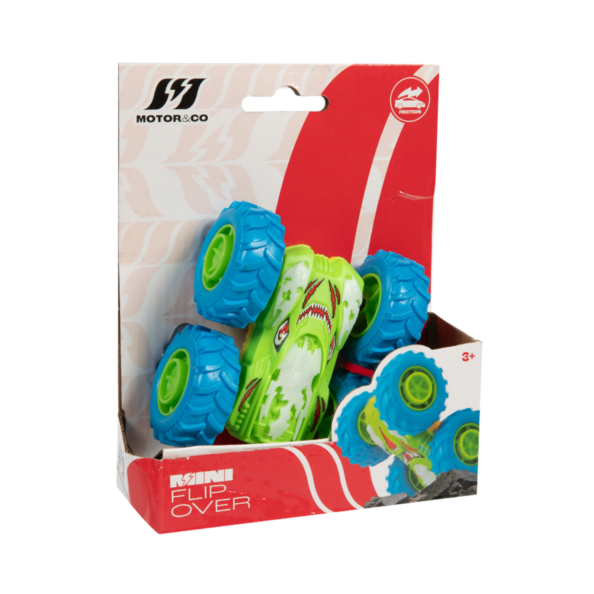 Mini auto flip over a frizione - si ribalta e continua la corsa assortita - 