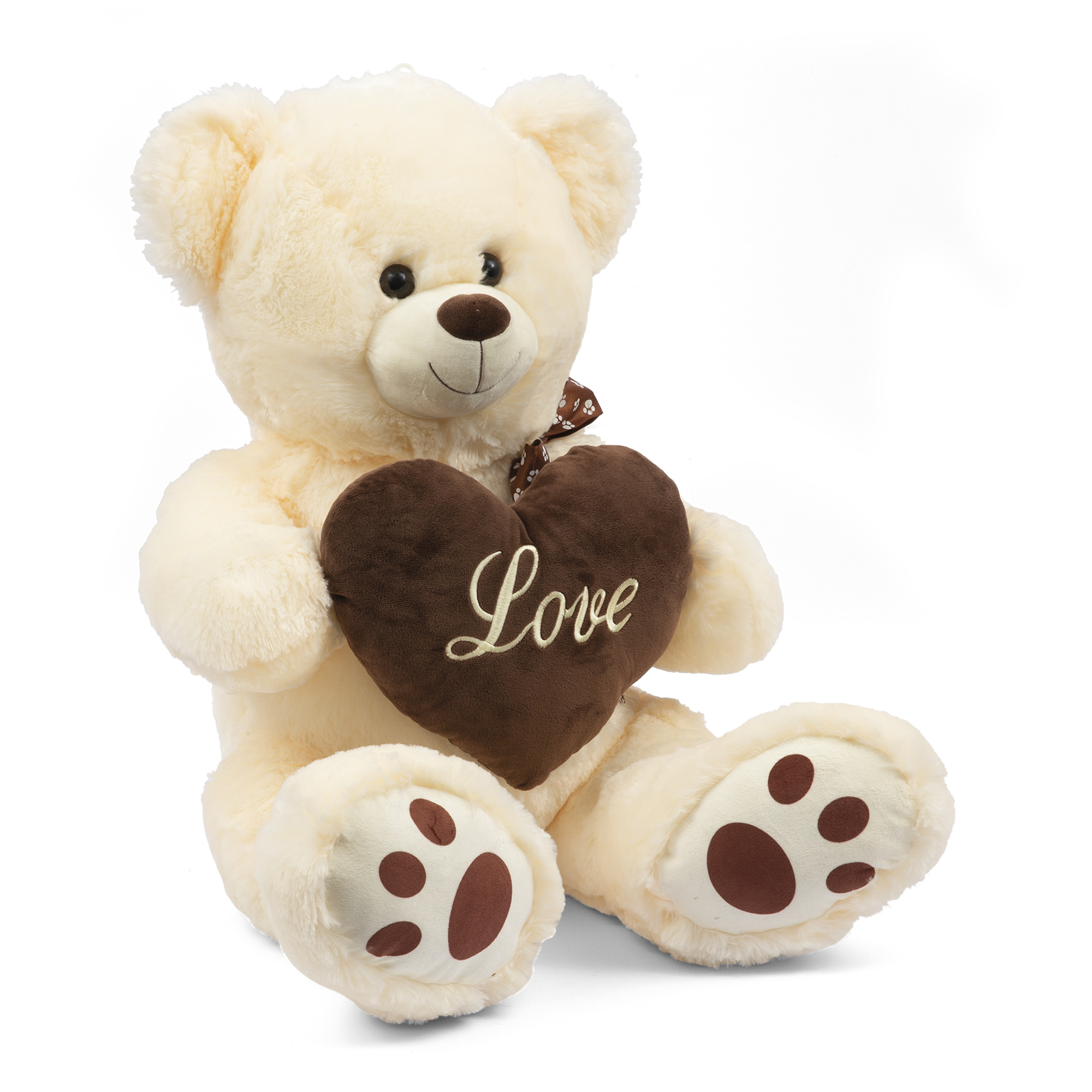 Orso peluche 90 cm con cuore love - AMI PLUSH