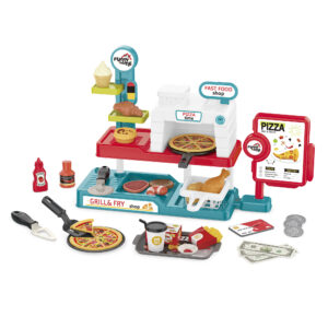 Fast food shop giocattolo con pizza, panini e accessori - FUNNY HOME