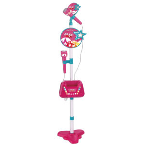 Microfono da palco wireless con luci led e karaoke party - 