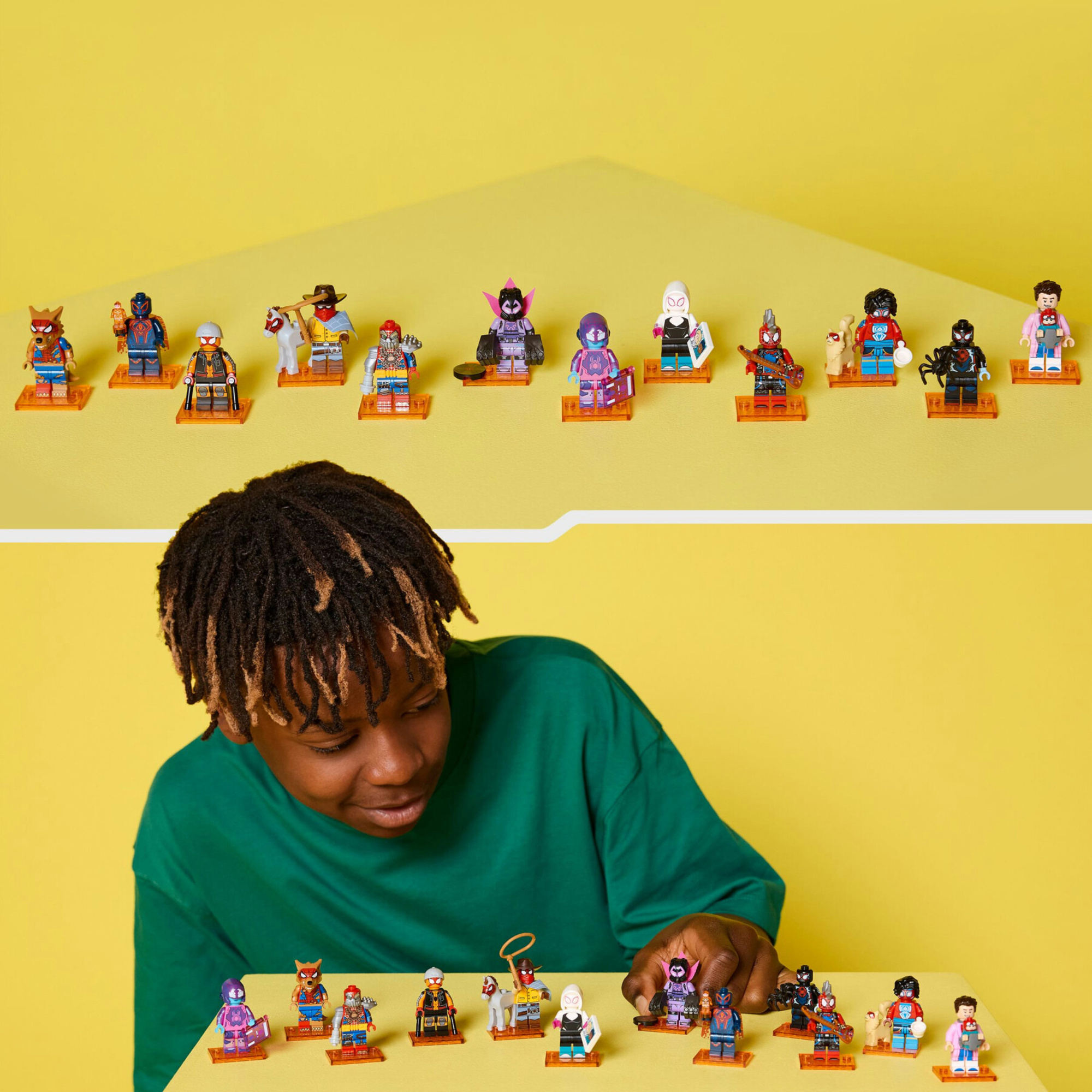 Lego minifigures 71050 spider-man across the spider-verse, 1 personaggio a sorpresa 5+ - LEGO SUPER HEROES, MARVEL, Spiderman