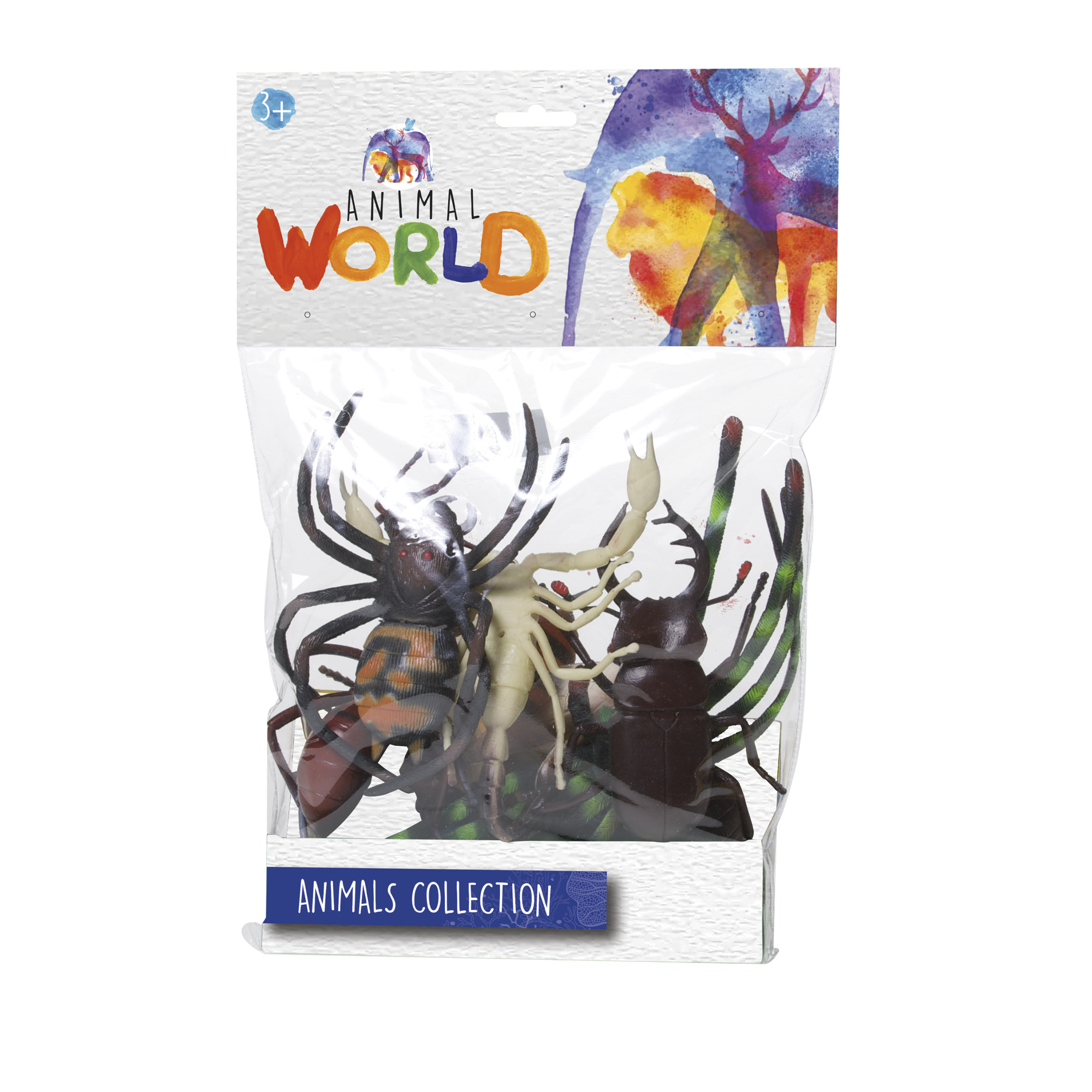 Set 6 animali marini e rettili con scenari paesaggistici assortiti - ANIMAL WORLD