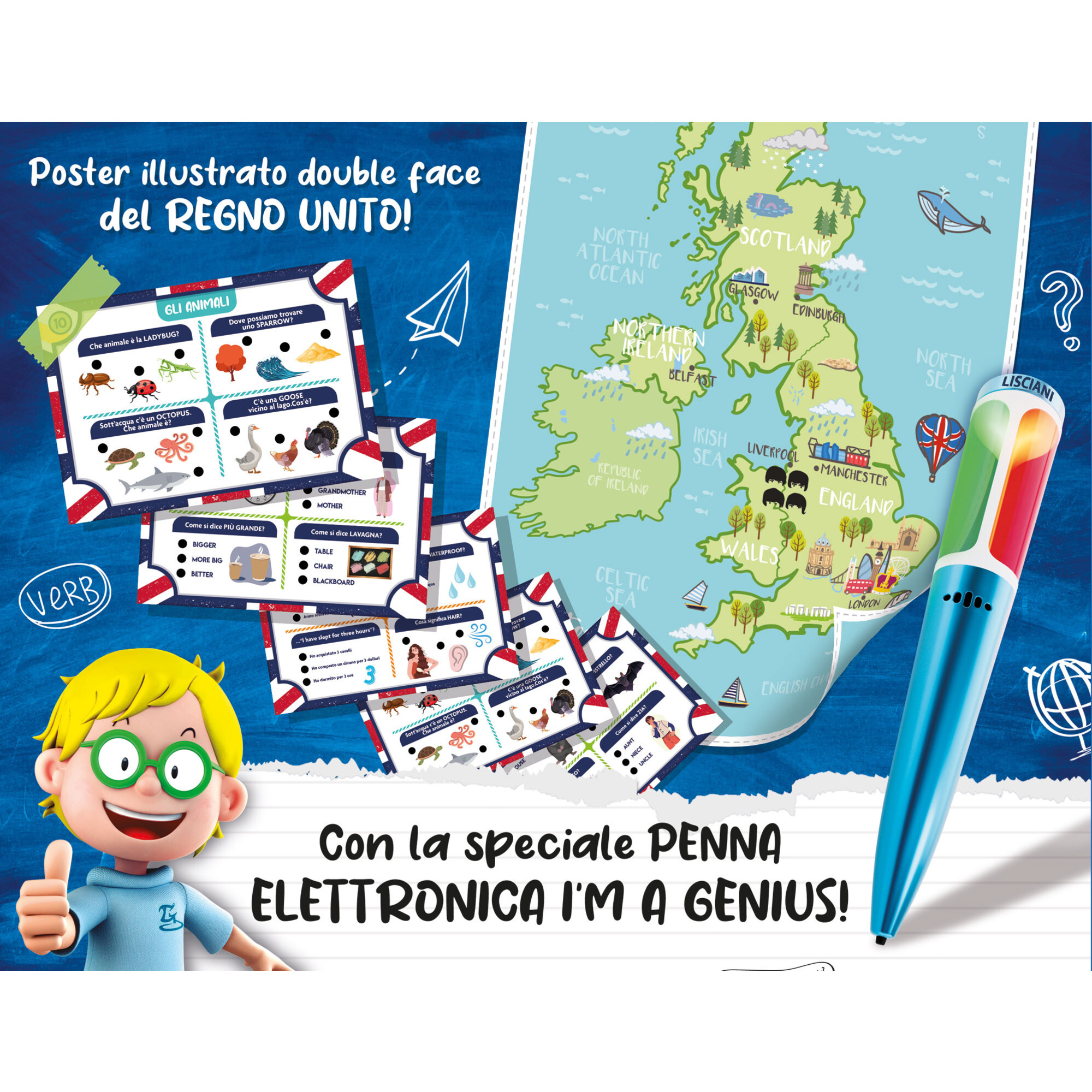 I'm a genius - raccolta giochi smart school inglese - LISCIANI