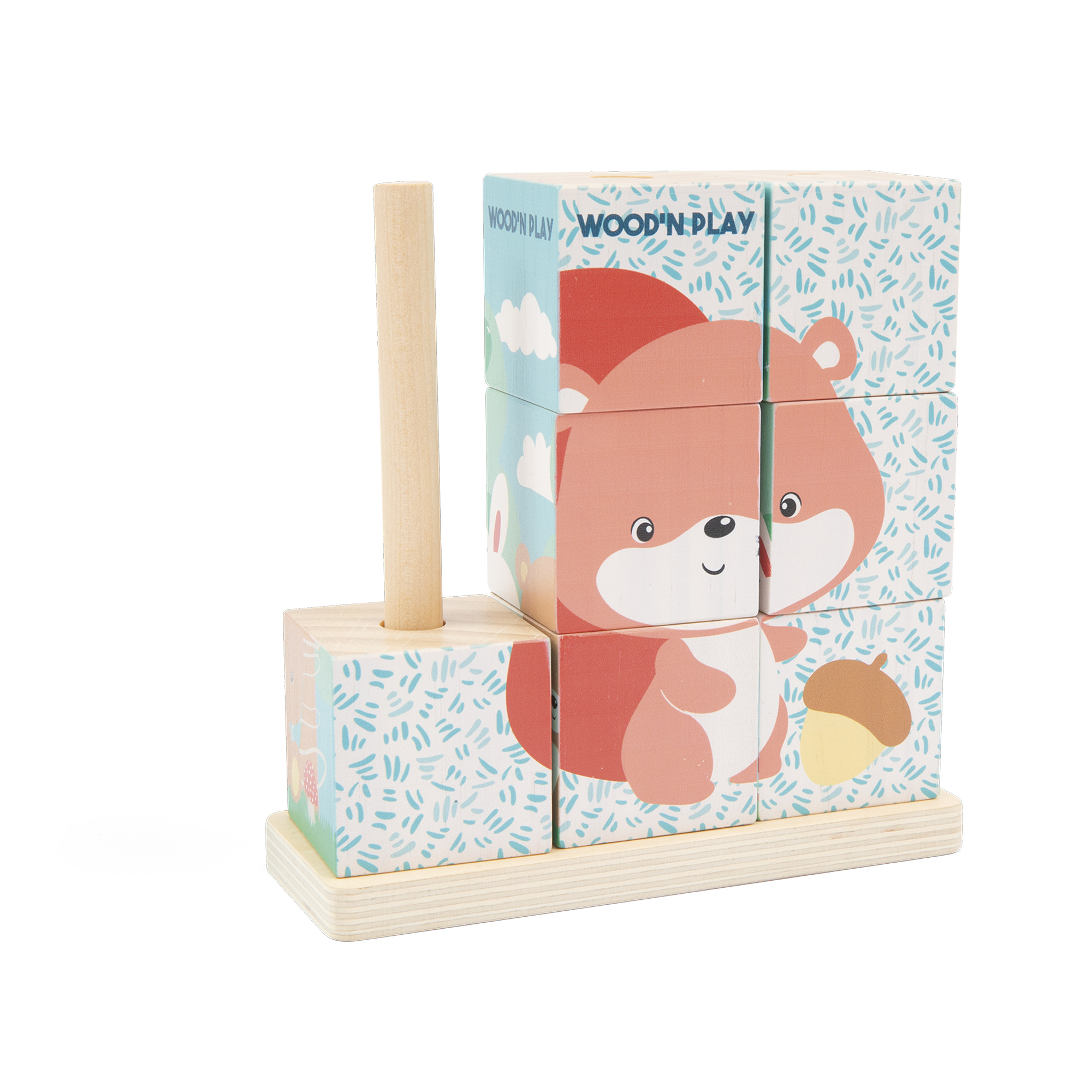 Puzzle a cubi - WOOD 'N' PLAY