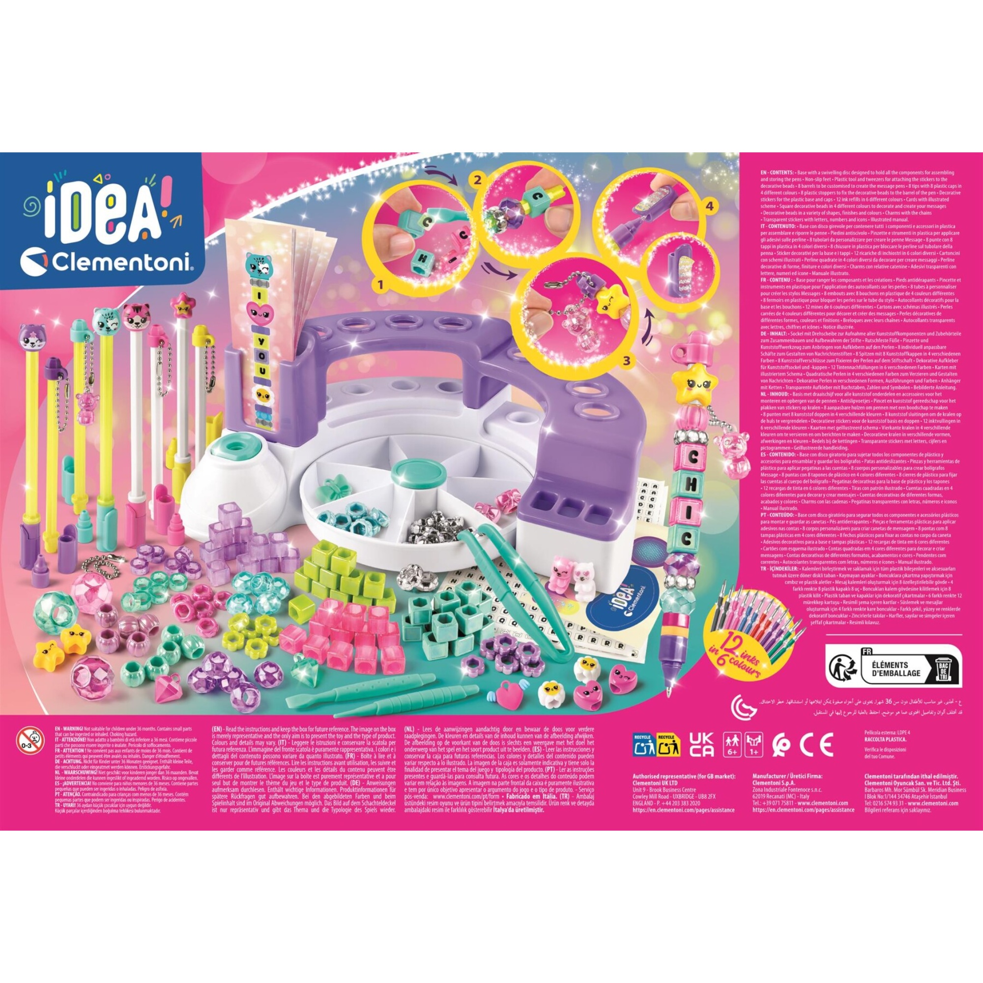 Clementoni - idea - laboratorio delle penne message - 18219 - CLEMENTONI