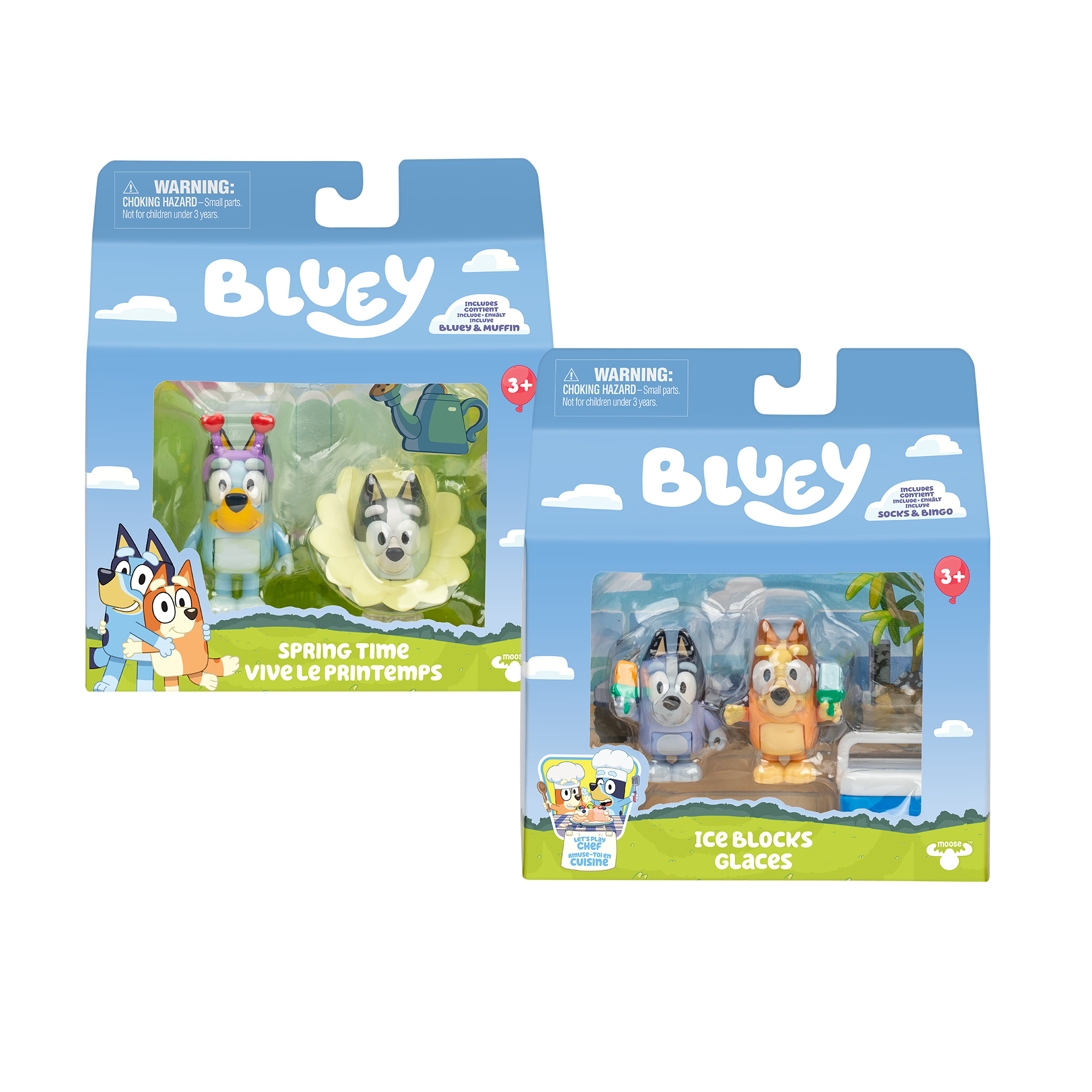 Bluey action figure pack 2 personaggi assortiti - BLUEY