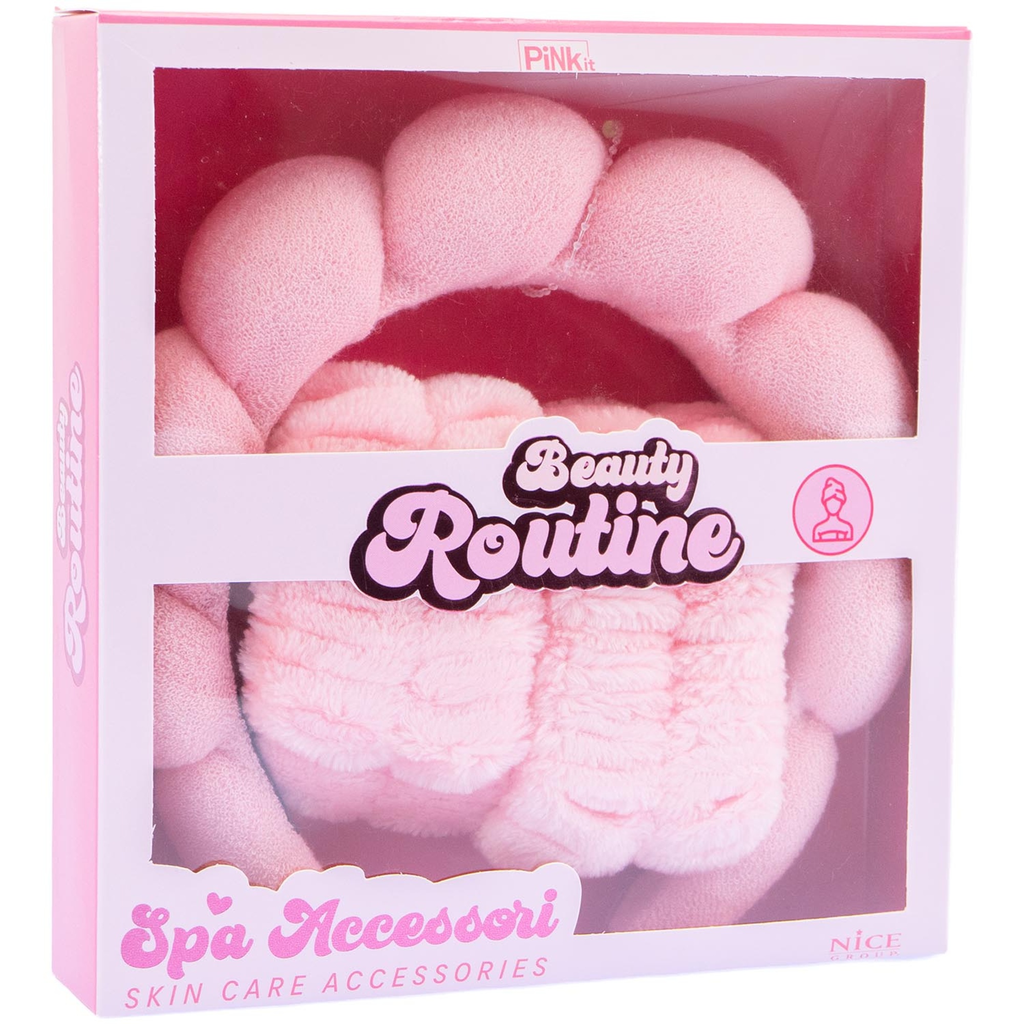 Beauty routine spa accessori – cerchietto e polsini in spugna per bambini - 
