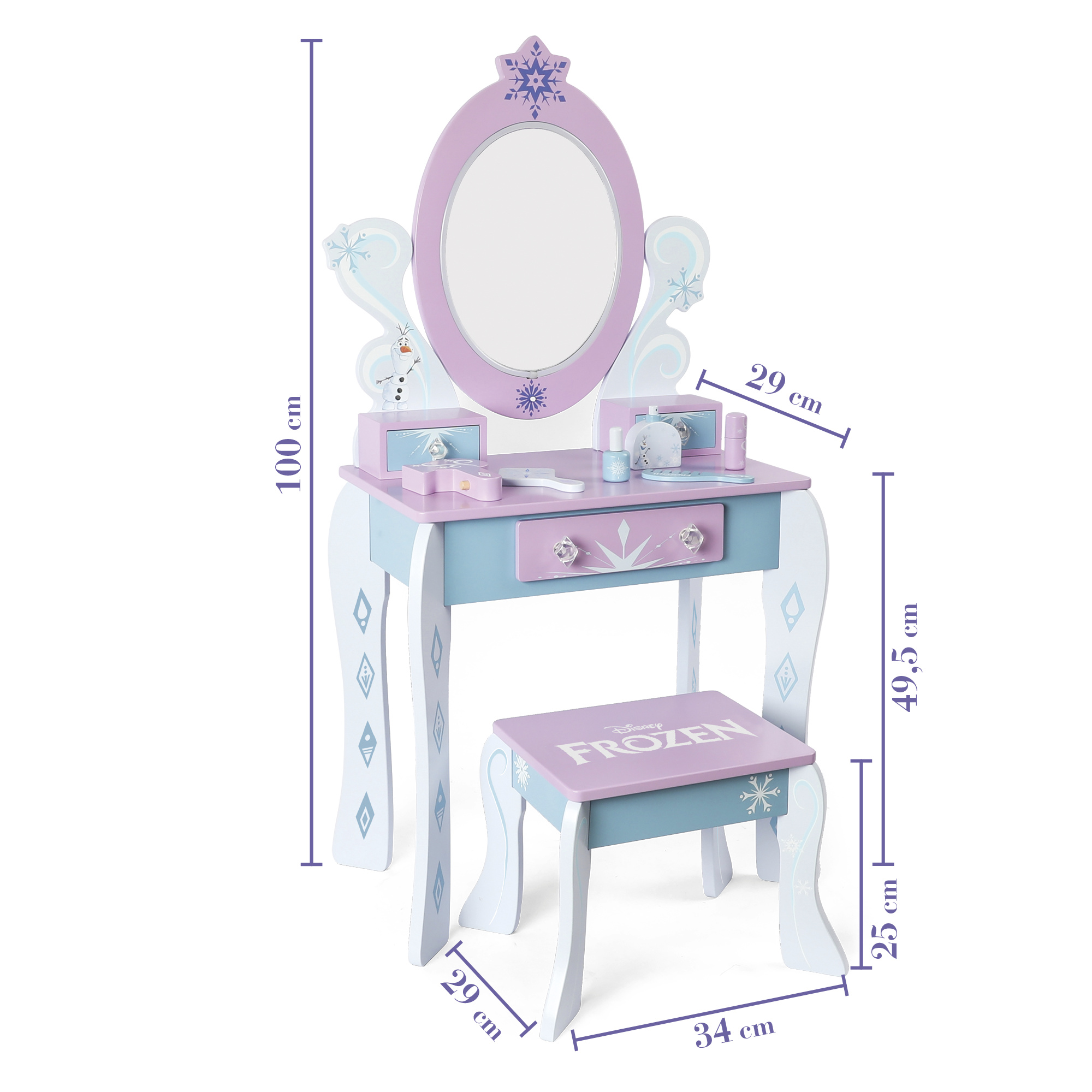 Specchiera vanity table disney frozen - DISNEY PRINCESS, SUPERSTAR, Disney, Frozen