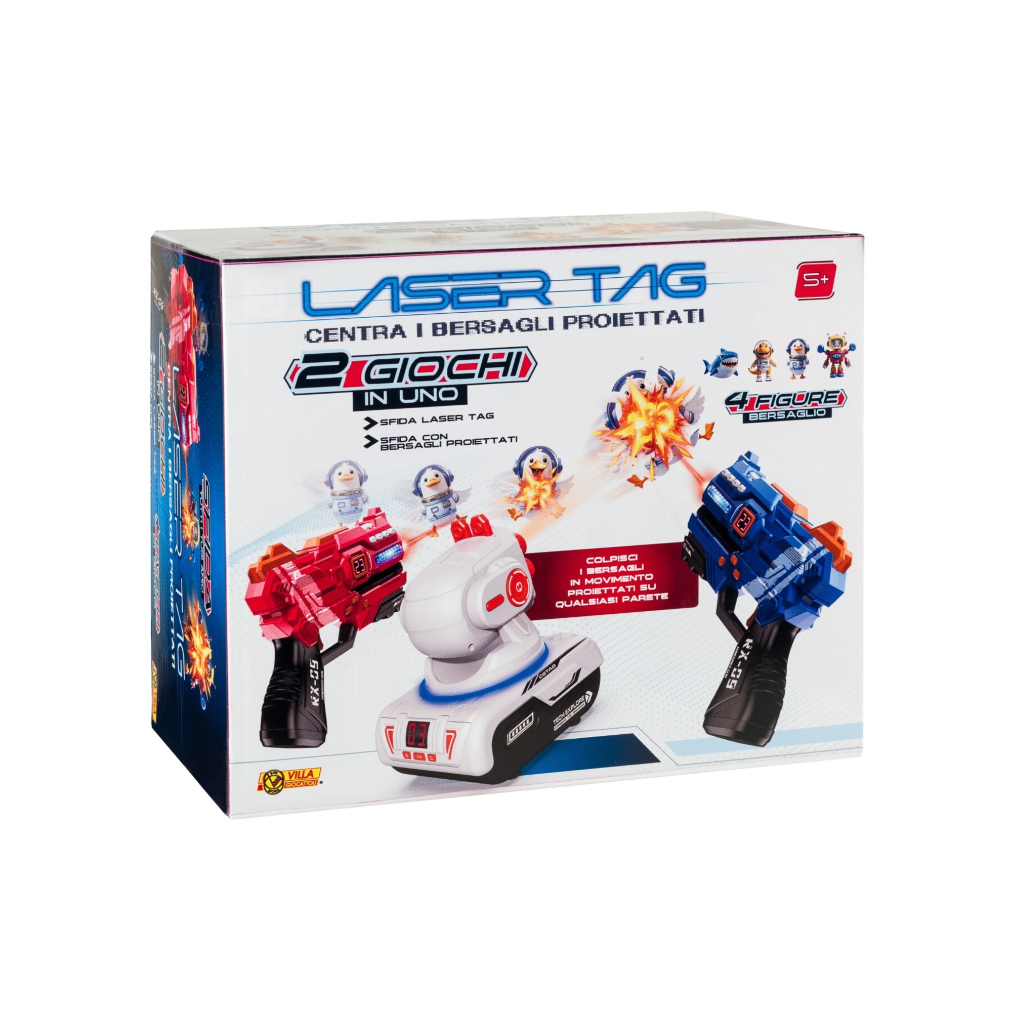Laser tag 2 in 1 – sfida interattiva con bersagli proiettati - 