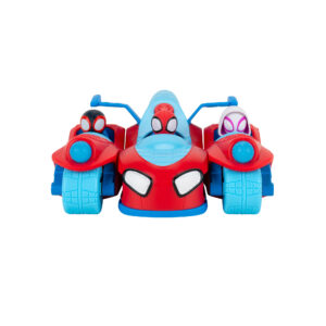 Spider-man veicolo deluxe 24 cm - 3 in 1 trasformabile in moto e jet - SPIDEY