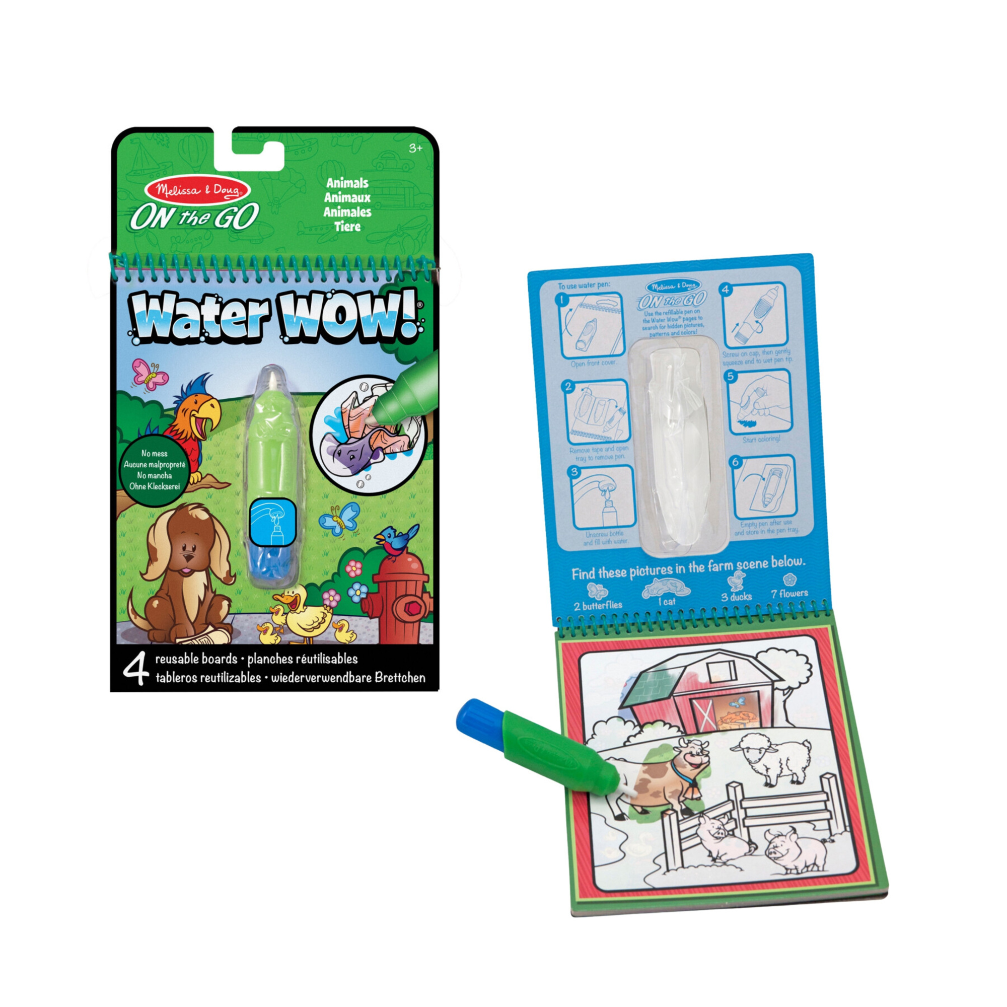 Melissa & doug water wow!  -libro magico assortito in 4 diversi modelli - MELISSA & DOUG
