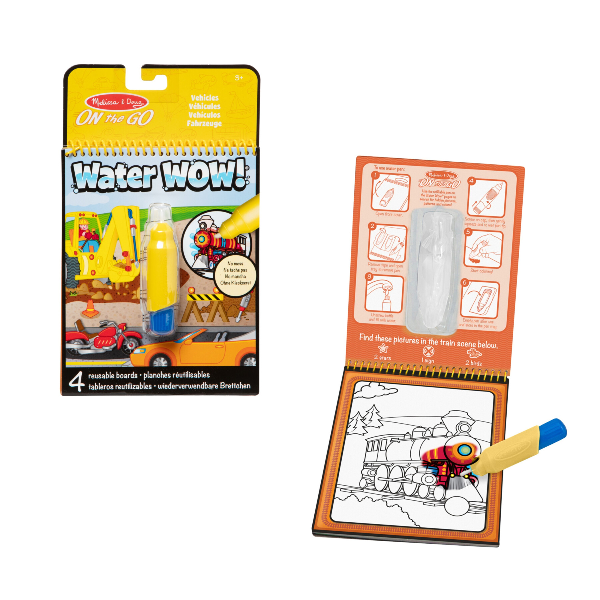 Melissa & doug water wow!  -libro magico assortito in 4 diversi modelli - MELISSA & DOUG