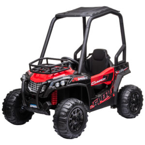 Macchina elettrica per bambini 12v, velocità 3-6km/h, quad elettrico mini con doppio motori, usb, lettore mp3 e telecomando, 118x76x104cm - 