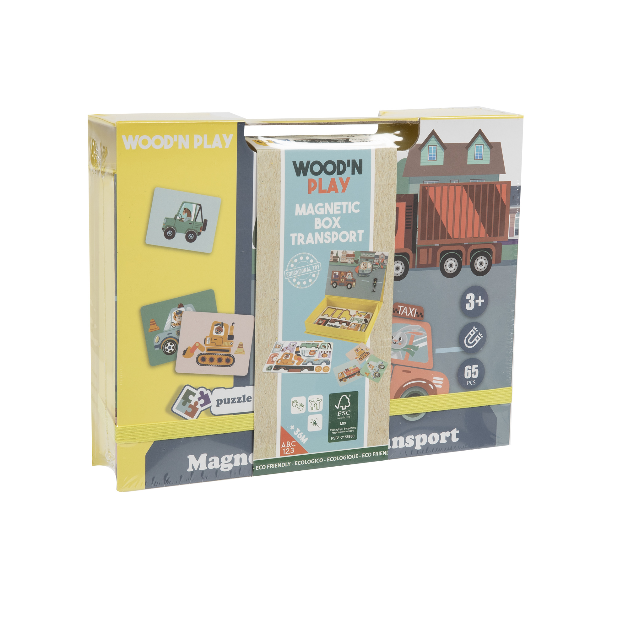 Valigetta magnetica veicoli - WOOD 'N' PLAY