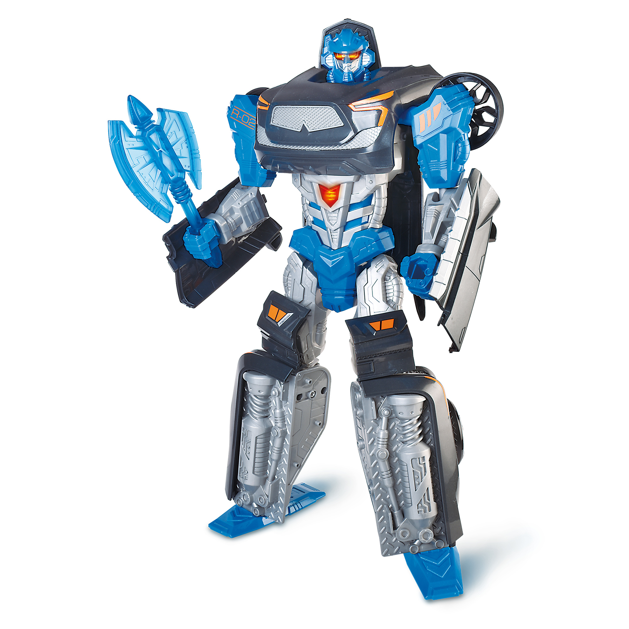 Cyber racer – robot trasformabile in auto con luci e suoni - 