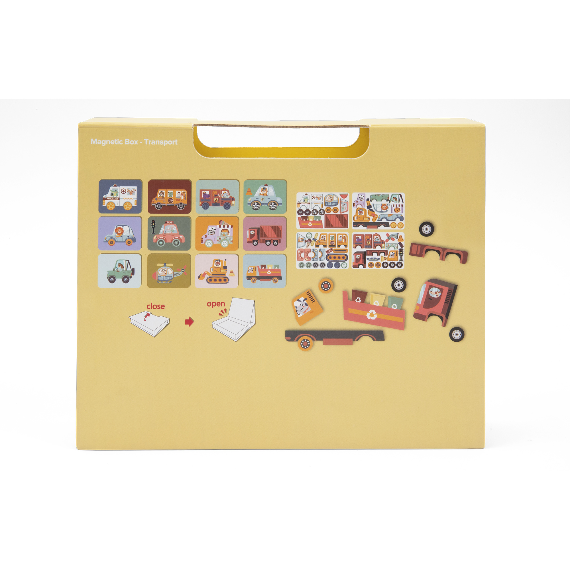 Valigetta magnetica veicoli - WOOD 'N' PLAY