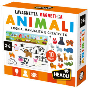 10 giochi con animali magnetici - impara e divertiti con le sagome - HEADU