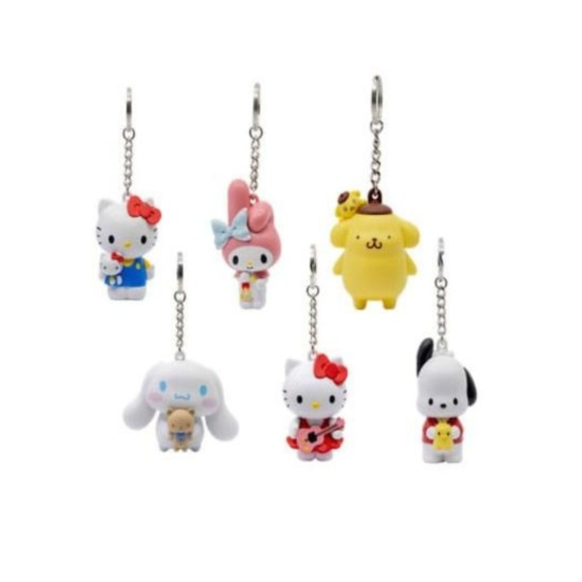 Portachiavi pocket hero hello kitty - sanrio ufficiale 6-7 cm assortito - Hello Kitty