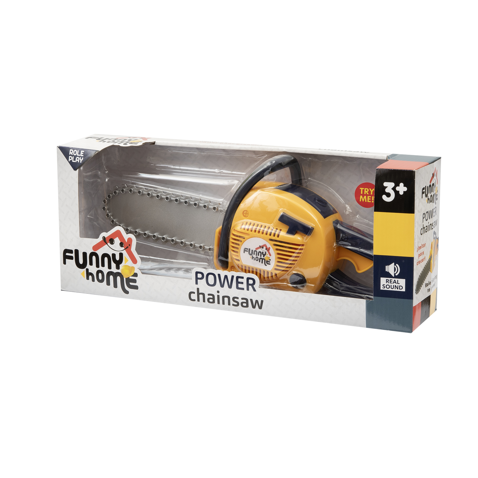 Motosega giocattolo con movimenti realistici e funzioni educative - FUNNY HOME