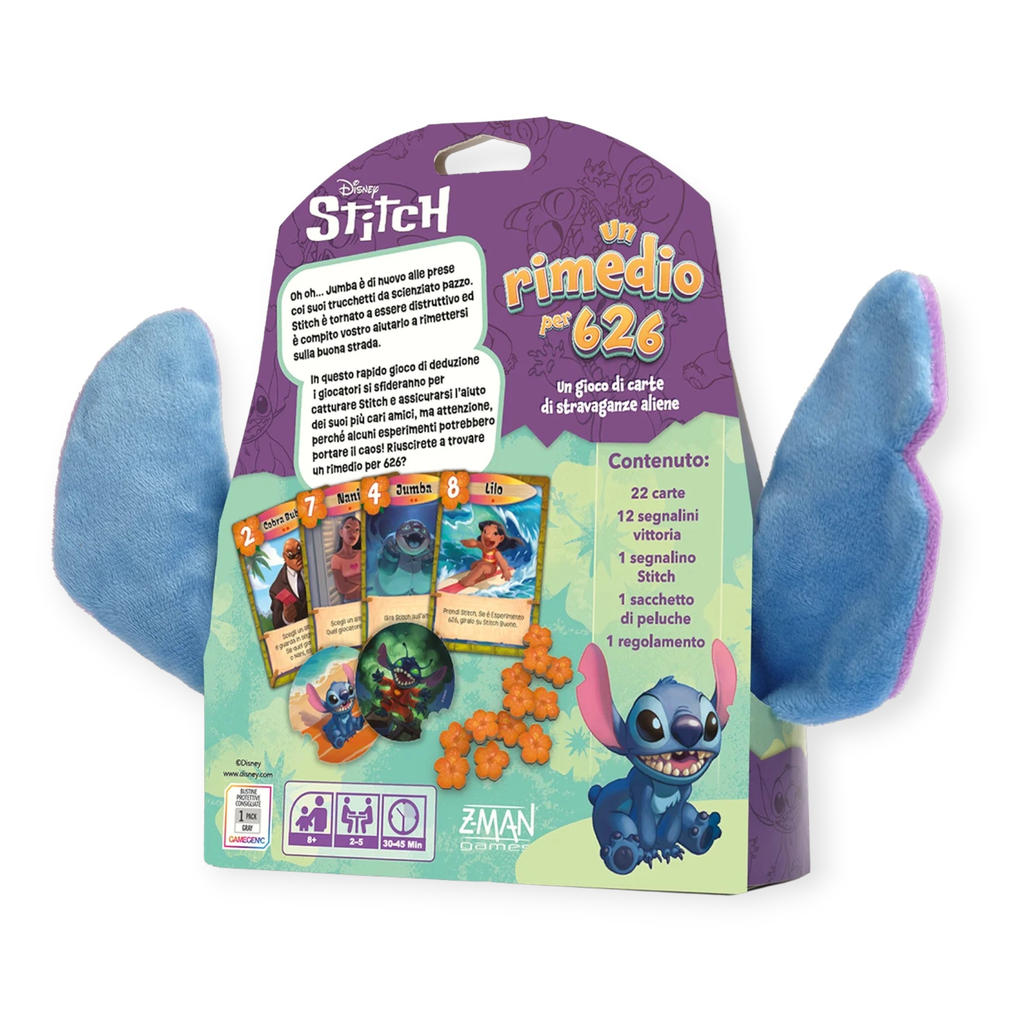 Love letter stitch – gioco di carte disney lilo & stitch per 2-5 giocatori - ASMODEE, Disney Stitch