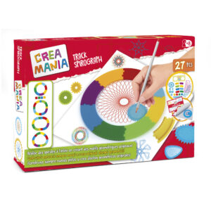 Set creativo spirali geometriche 27 pezzi – disegni artistici facili - CREA MANIA