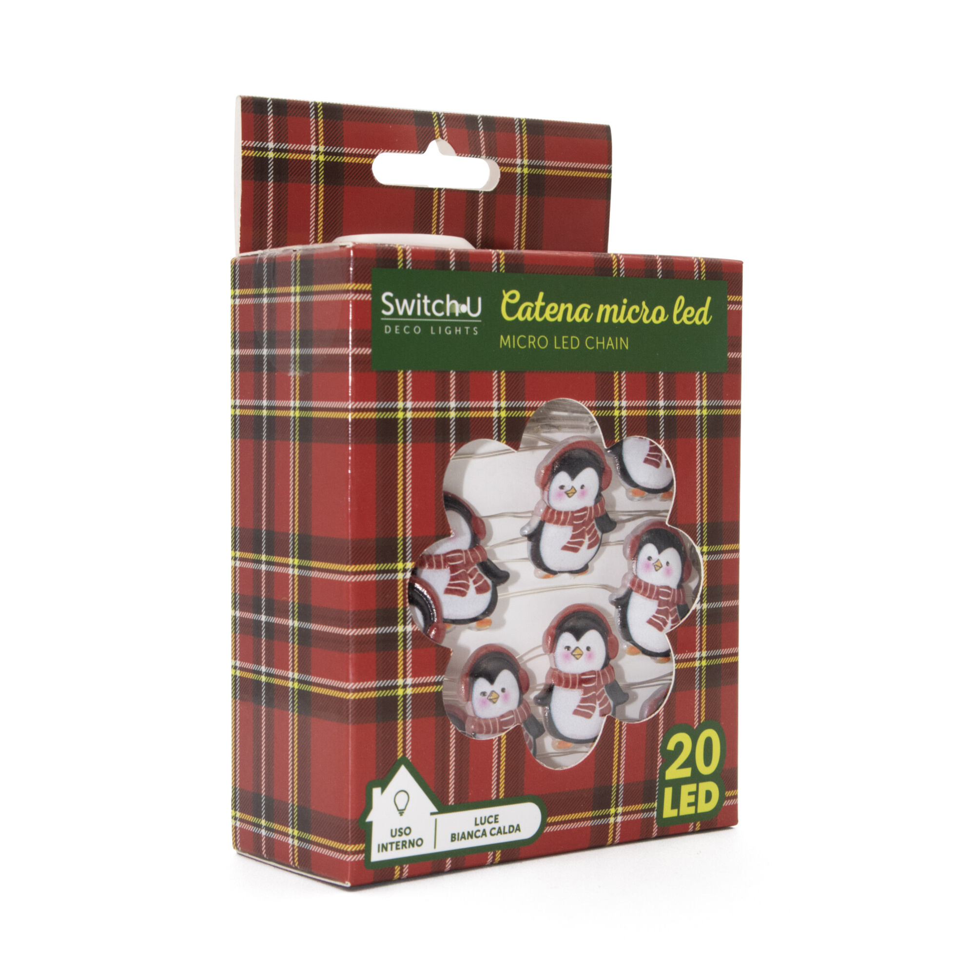 Luci di natale microled - catena luminosa per decorazioni natalizie - 230 cm - IBS