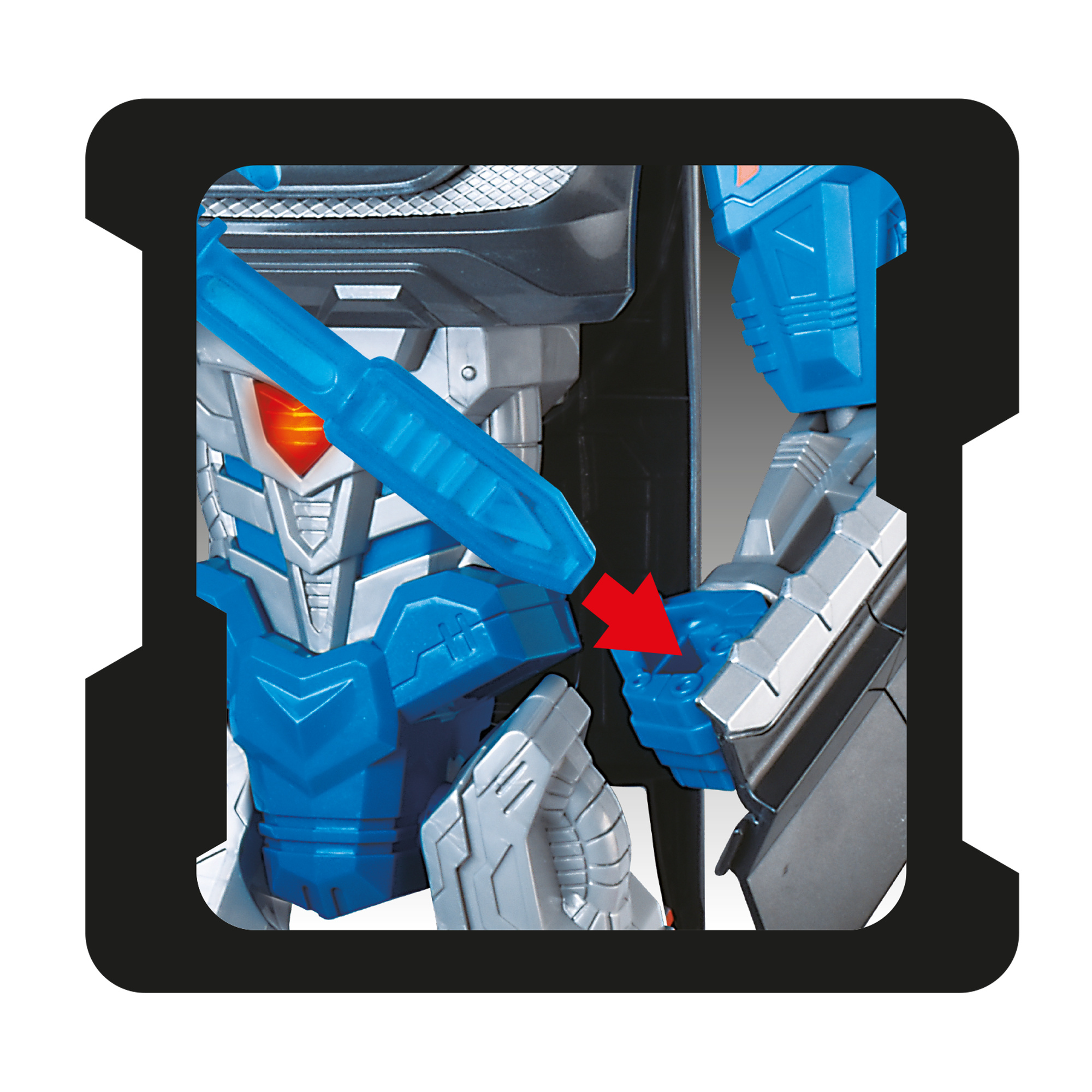 Cyber racer – robot trasformabile in auto con luci e suoni - 