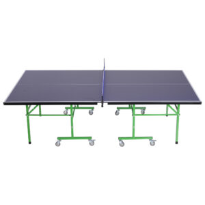 Tavolo da ping pong pieghevole interno con 8 ruote 152.5 × 274 × 76cm - 