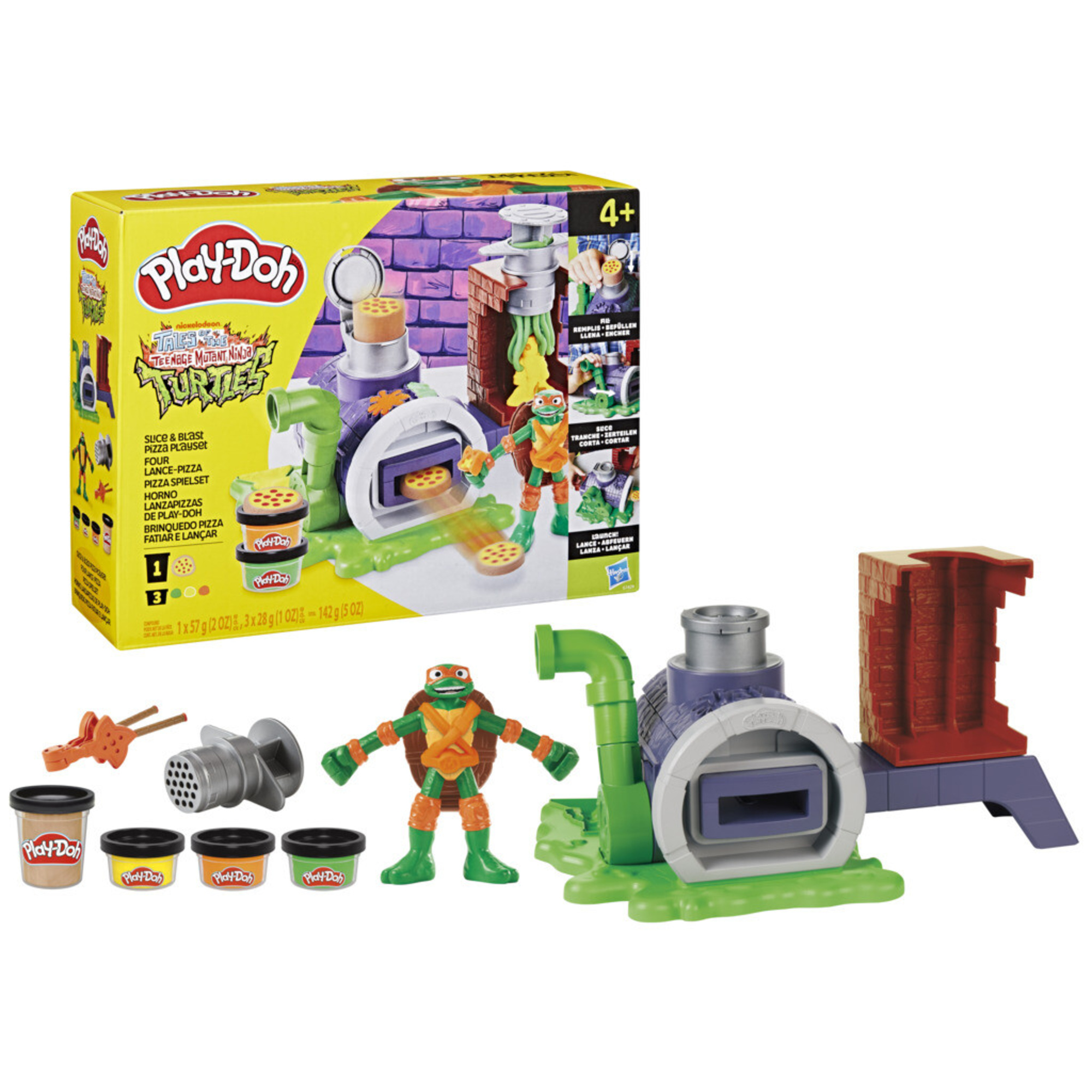 Play-doh tartarughe ninja set slice & pizza blast - PLAY-DOH