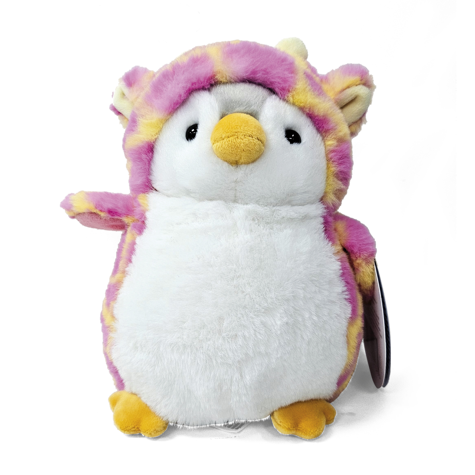 Peluche pinguino travestito 16 cm - unicorno, draghetto o giraffa - morbido e colorato - AMI PLUSH