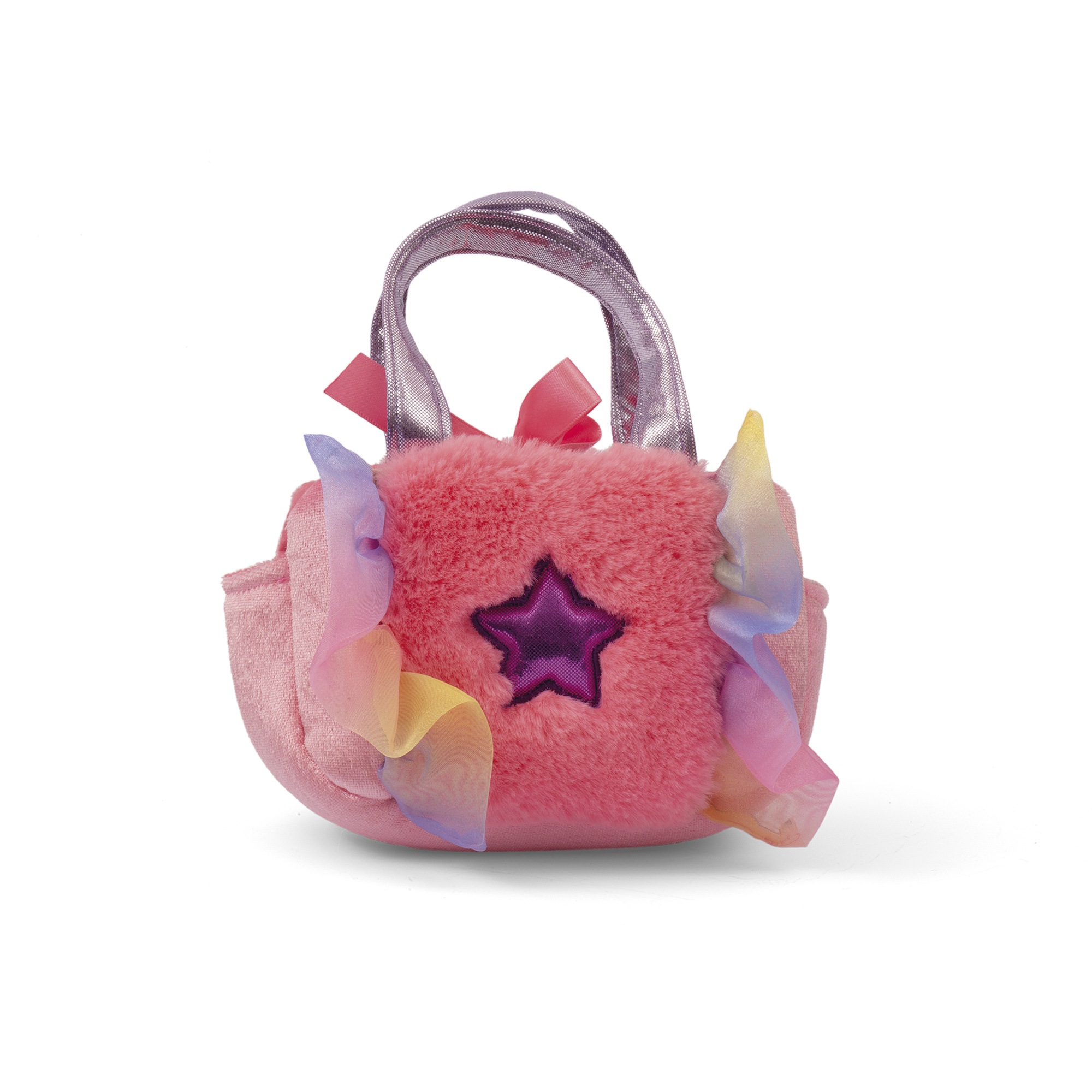 Peluche borsetta 2 in 1 - gattino, cagnolino o unicorno 20 cm - assortito - AMI PLUSH