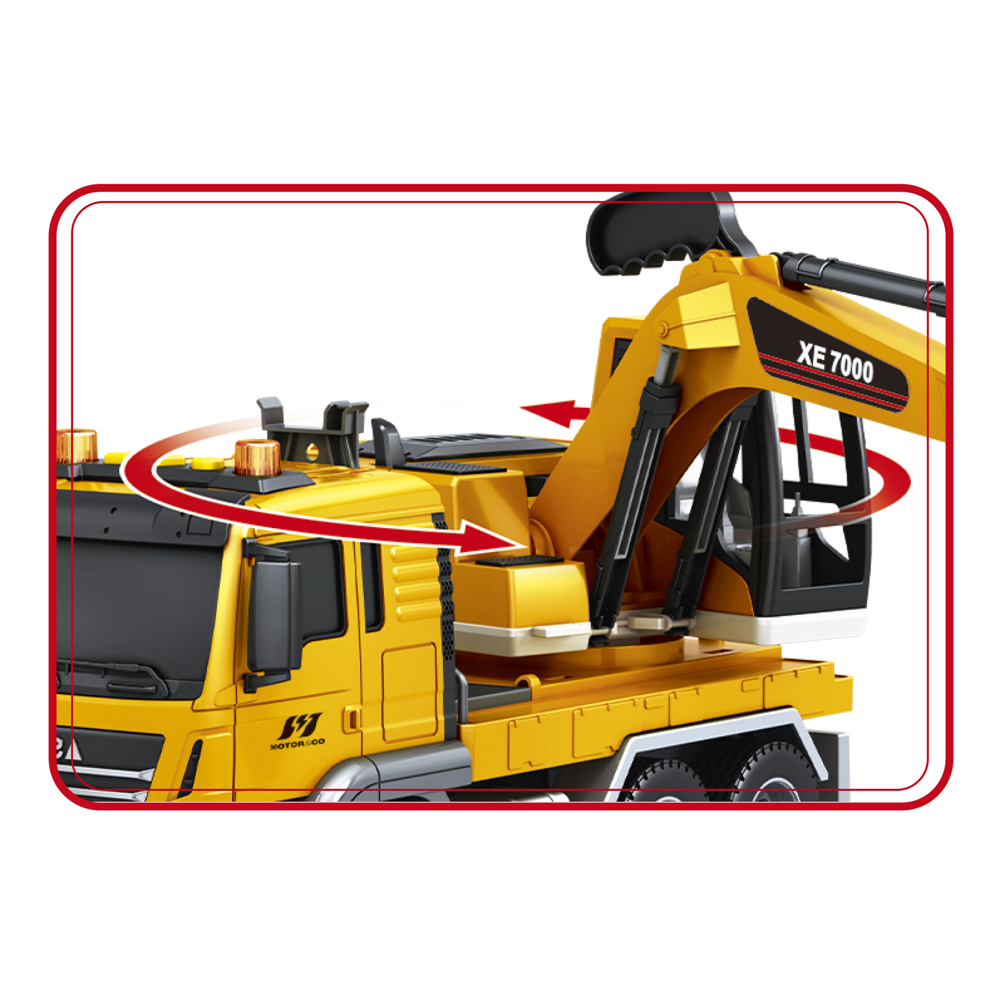 Escavatore con cabina e braccio mobili - MOTOR & CO.