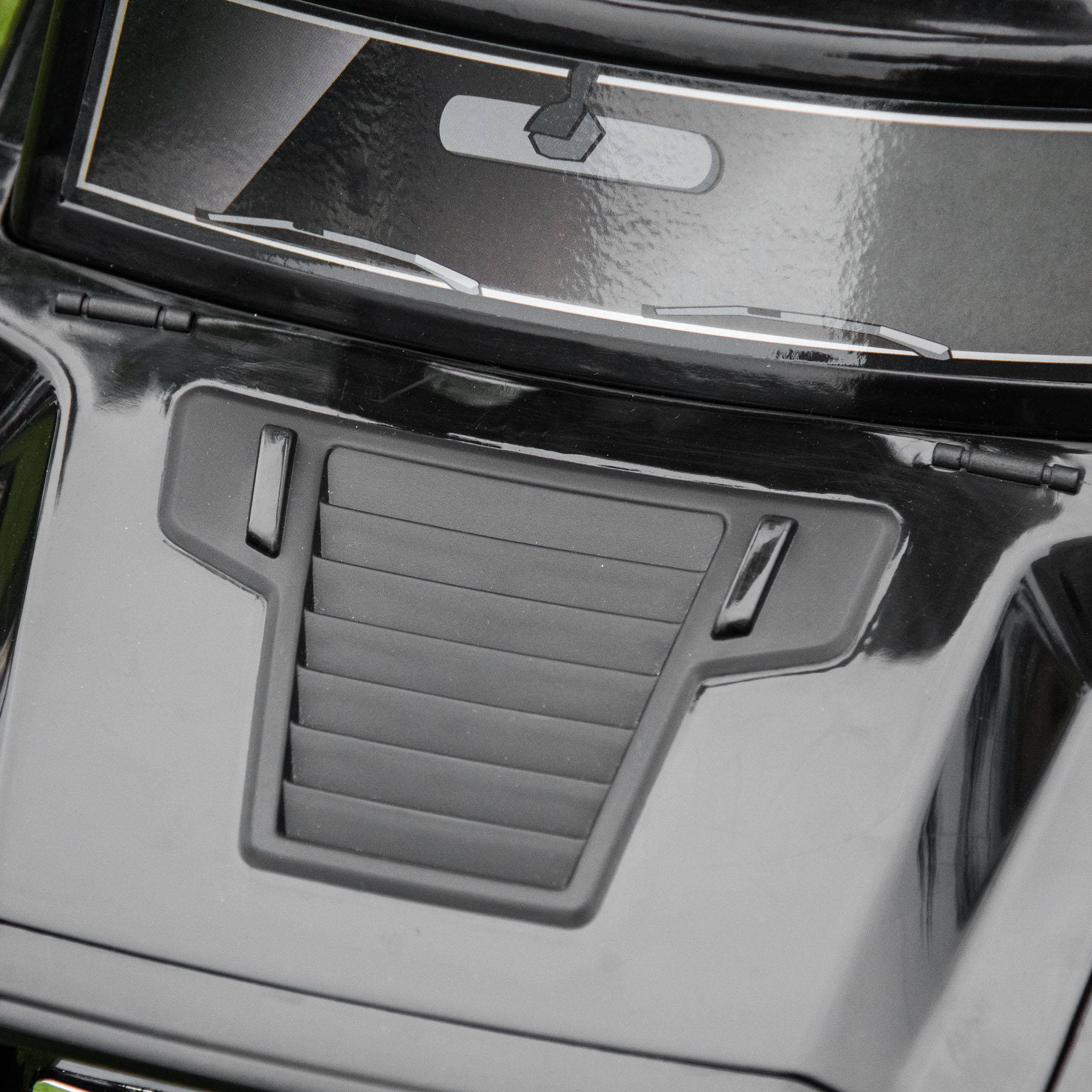 Macchina giocattolo cavalcabile fuoristrada per bambini, macchina bambini con fari e musiche, età 18-36 mesi, 68x30.5x41.5cm, nero - 