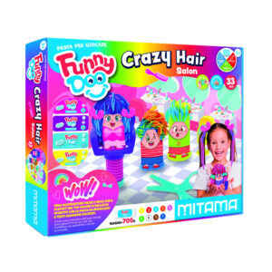 Pasta modellare mitama "crazy hair salon" in scatola 33 pezzi funny doo - MITAMA