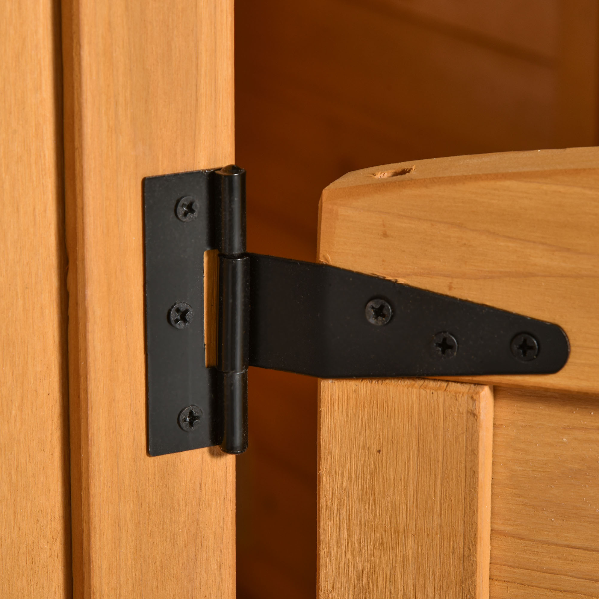 Casetta per bambini in legno da esterno con porta, finestre, panca, portavasi 122x108x135.5cm gialla - 