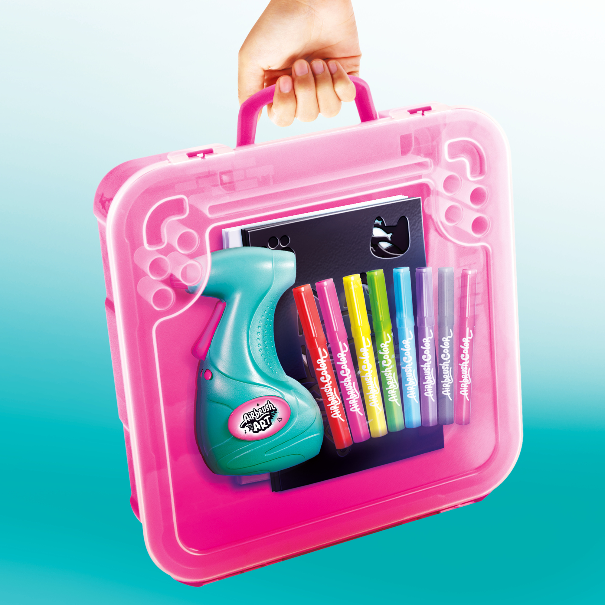 Airbrush plush – valigetta art con aerografo e stencil - AIRBRUSH