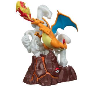 Pokémon charizard deluxe - statua da collezione 33 cm con effetti luminosi - POKEMON