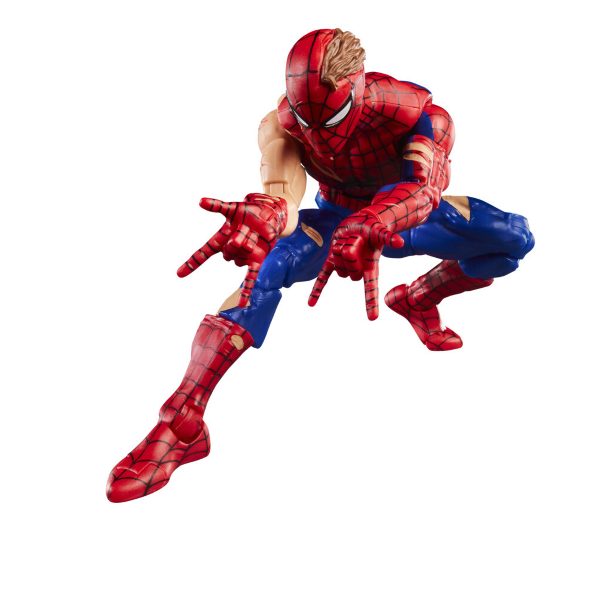 Marvel legends maximum series - spider-man battle damaged hasbro - Spiderman
