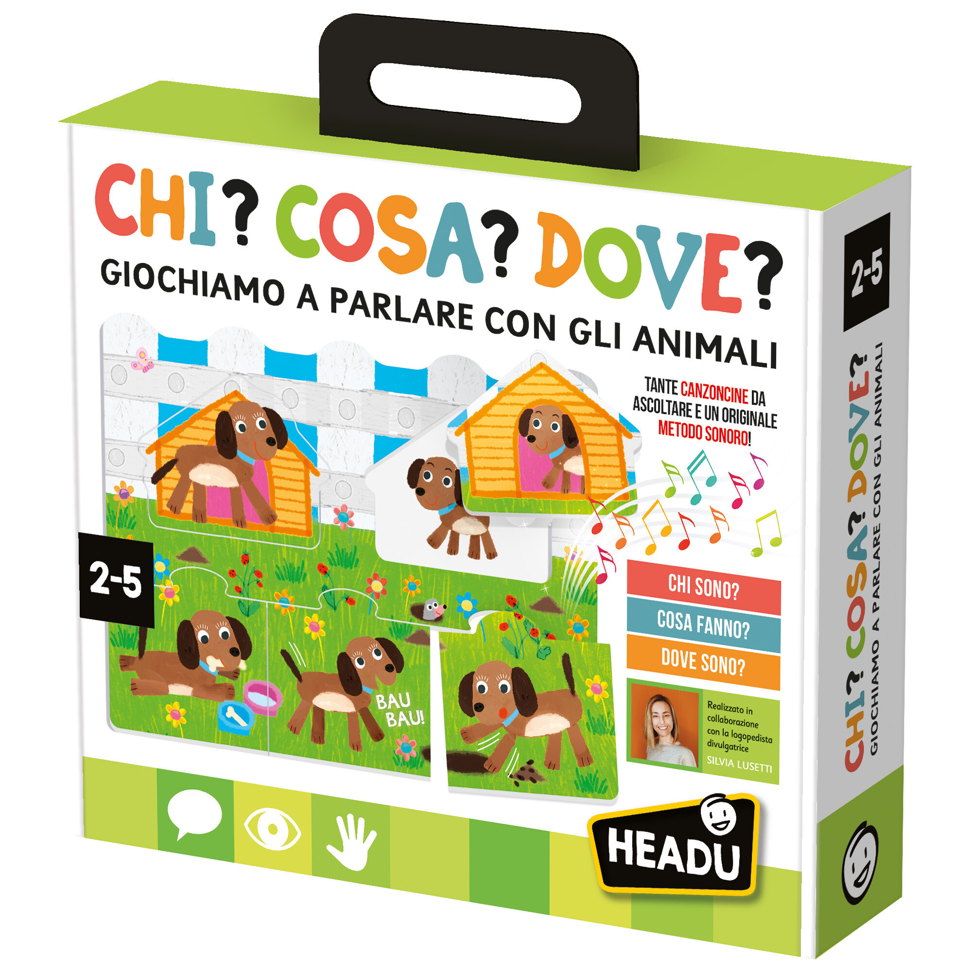 Chi, cosa, dove - gioco educativo per parlare con gli animali - HEADU
