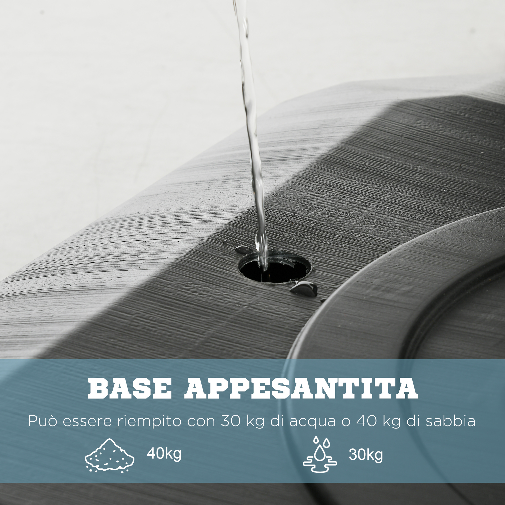 Canestro basket in acciaio, regolabile in altezza e portatile con tabellone e ruote, 107x70cm, nero e rosso - 