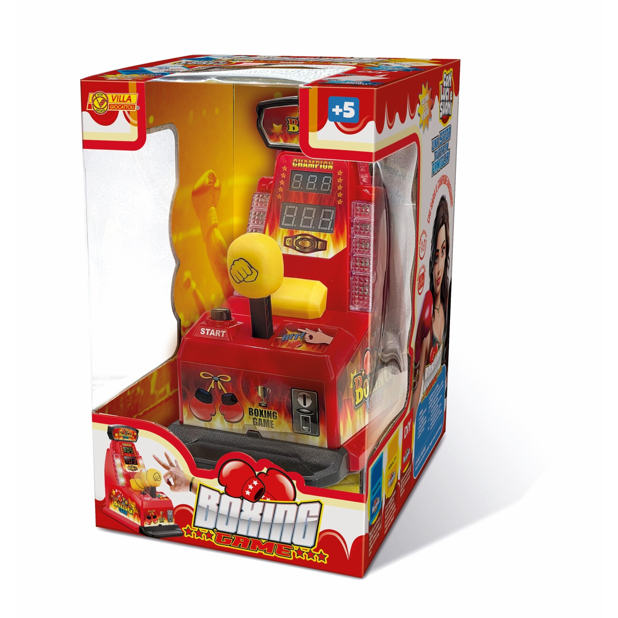 Boxing club – gioco interattivo con luci, suoni e display - 