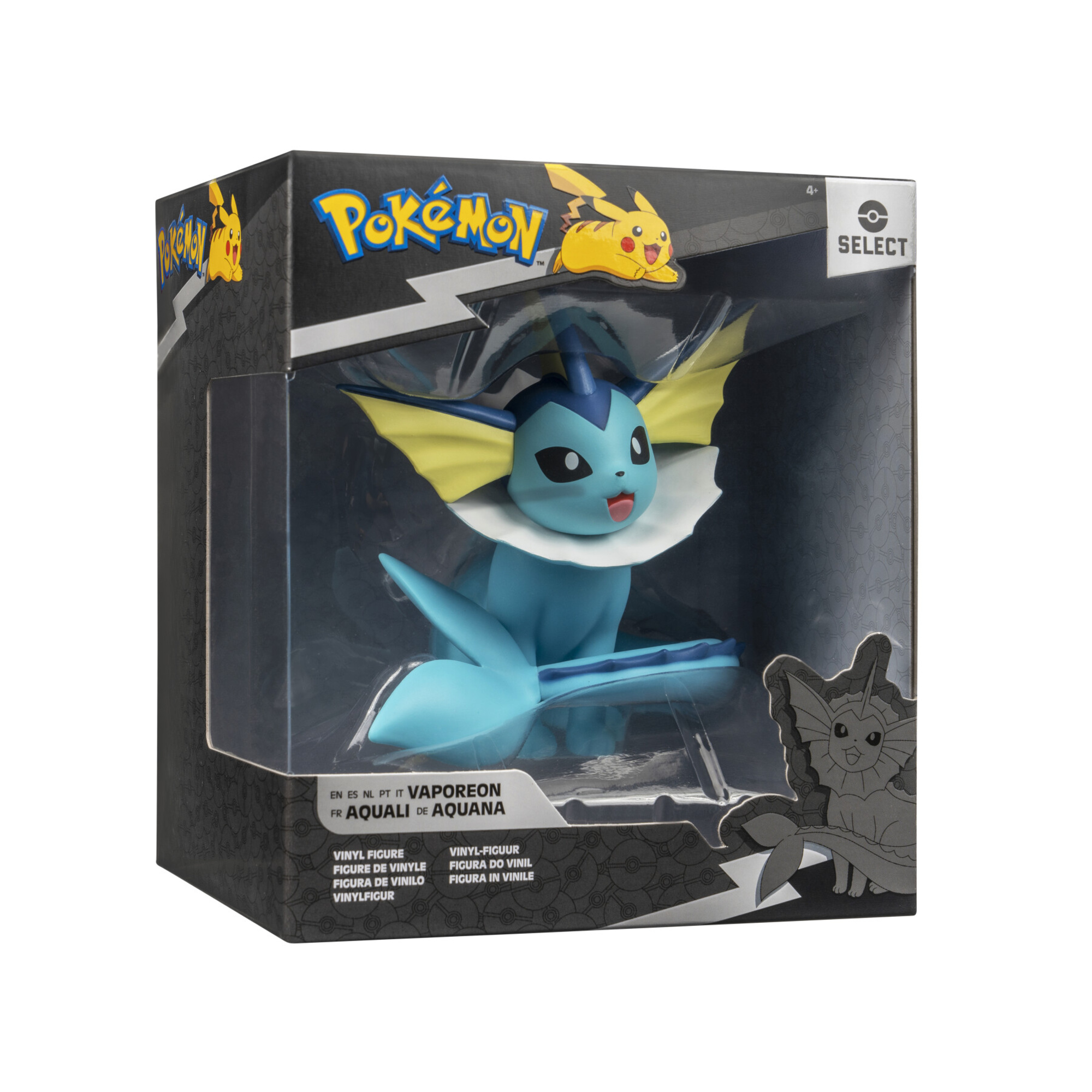 Pokémon vaporeon deluxe - figure da collezione in vinile da 12 cm - POKEMON