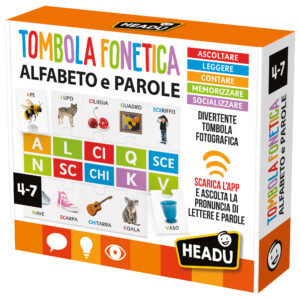 Tombola fonetica - alfabeto e parole da riconoscere giocando - HEADU