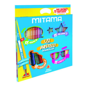 Pastelli mitama triangolari  mina 3.3, scatola 72 pezzi - MITAMA